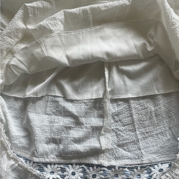 Women’s Guipures Lace Sleeve Insert Ruffle Hem Cami Long Summer/Spring Dress. - Picture 7 of 7